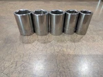Craftsman Tools 5 Pc Socket Set 1/2" Drive 6 Point Usa Made. Fixed Price $26.99.