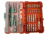 Task Tools 40pc Impact Screw Driver Bit Socket Adapter Magnetic Nut Setters Set. Fixed Price $48.00.