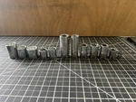 Lot Of 11 Vintage Craftsman Ee Series Sockets Mixed Sae & Metric Usa. Fixed Price $24.99.