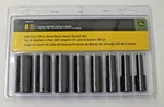 John Deere Ty27275 8pc Sae 6pt 3/8" Drive Deep Impact Socket Set 5/16-3/4". Fixed Price $59.99.