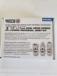 Matco Sau3sl 3piece 1/4"x11mm Dual Drive Spring Loaded Universal Joint Kit. Fixed Price $90.00.