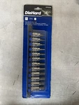 New Diehard 3/8 12pc. Hex Bit Socket Set Pn: Dhp55088. Fixed Price $20.00.