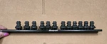 Snap-on Tools 3/4 Quick Release Locking Socket Rail Holder Spring Rare Black. Fixed Price $130.00.