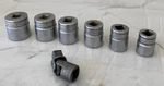 Lot Of 7 Vintage Snap On Flex Socket & F281 F261 F241 F221 F201 F181 3/8". Fixed Price $65.00.
