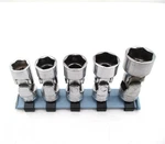 Snap On 5 Pc Sae Universal Swivel Socket Set 3/8" Drive 7/16" Thru 11/16" Chrome. Fixed Price $55.00.