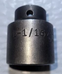 Mac Tools Vi 346, 1/2" Drive, 1-1/16" Impact Socket, Shallow, 6 Point.. Fixed Price $21.79.