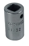 Cornwell Tools Usa T-0211 11/32" Sae Shallow Socket 1/4" Drive 6 Point Chrome. Fixed Price $9.99.