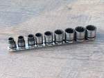 Craftsman 9 Pc 92496 3/8 Drive Spline 12 Pt Metric Socket Set 8mm - 18mm -12 15. Fixed Price $37.89.