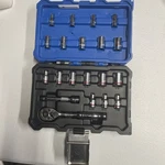 Kobalt 20-piece Standard (sae) & Metric Polished Chrome Mechanics Tool Set Wcase. Fixed Price $21.25.