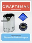 Craftsman Shallow Socket Metric 1/2" Drive 23mm 12 Point Cmmt44240 23 Mm. Fixed Price $10.49.