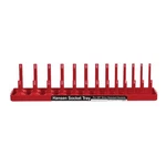 Hansen Global 3801 Red Tough Rugged Abs Plastic Socket Tray 13.25 L X 0.4 In.. Fixed Price $14.28.