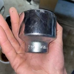 Vtg Williams 2-1/4 12-point 3/4 Drive Chrome Supersocket H-1272 Made In Usa. Fixed Price $38.00.