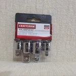 Craftsman 4 Pc Socket Adapter Reducer/expander/converter Set 1/2 3/8 1/4" Drive. Fixed Price $18.95.