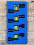 Snap On Sae Hex Bit Driver Socket Set 3/8" Drive 8pc Industrial Finish 208egfay. Fixed Price $139.00.