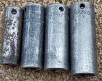 Lot Of 4 Snap-on Simf 3/8" Drive 6-point Sae Deep Sockets (2691). Fixed Price $54.99.