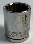 Kobalt 15/16" Sae 1/2" Inch Drive Socket 12 Point. Fixed Price $11.99.