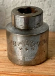 Mac Tools V366 Shallow 1-1/8 In. Chrome Socket 1/2" Drive 6 Point Sae Usa. Fixed Price $12.49.