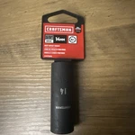 Craftsman 3/8 Drive 14mm Deep Impact Socket 6 Pt Lifetime Warranty New Black. Fixed Price $8.20.
