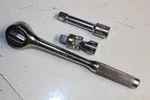 Mac Tools 3/8" Drive Round Head Ratchet U-joint Socket Adapter Extension Lot Usa. Fixed Price $99.00.