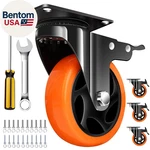 4" Caster Wheels, Outstanding Casters Set Of 4 Heavy Duty, Silent Industrial Cas. Fixed Price $47.43.