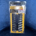 Titan 17-piece External Star Socket And Bit Set Model# 16160 New. Fixed Price $18.95.