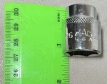 Mac Tools X6 . 19mmr 6 Point Short Chrome Socket 3/8" Drive Usa. X619mm. Fixed Price $14.99.