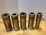 Vintage Duro Chrome Deep 1/2" Drive Sockets 15/16, 7/8, 13/16, 3/4, 9/16. Fixed Price $29.67.