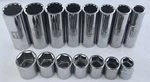 14 Craftsman 3/8 Dr. Metric Sockets (7 Deep 12 Pt Laser-etched, 7 Shallow 6 Pt). Fixed Price $79.95.