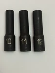 Matco Adv 1/2 Drive Deep Impact Socket Set 10mm 11mm 12mm Cr-mo New. Fixed Price $45.00.