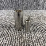 3 Snap-on Deep Socket Set 27, 13, 10 Drive Sae Sm27 Sm13 Sm10. Fixed Price $69.95.