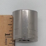Craftsman 3/8" Drive 19mm 6 Point Shallow Socket Metric G1 43549 Usa. Fixed Price $10.31.