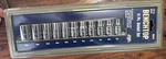 Vintage K-mart Kmart Benchtop 1/2 Drive 11pc Socket Set With Holder. Fixed Price $34.00.