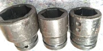 (lot Of 3) Snap-on 2-1/8 Spline Impact Sockets 6 Point Ims687,ims647,ims627. Fixed Price $75.00.