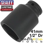 Sealey Impact Socket 41mm Deep 1/2" Square Drive Chrome Molybdenum Heavy Duty. Fixed Price $25.45.