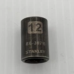 Stanley 12 Mm X 3/8" Standard Socket 86-307b Black Chrome 6 Pt Free Shipping. Fixed Price $9.50.