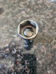 Snap-on Tools Fsum19 19mm 3/8" Drive Shallow 6-point Universal Swivel Socket. Fixed Price $35.00.