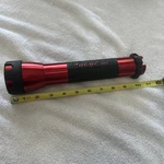 Snap On Red Aluminum 2 D Cell Battery Flashlight Rubber Grip. Fixed Price $13.99.