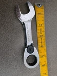 Blue Point Boerms19 19mm Reversible Ratcheting Short Combination Wrench. Fixed Price $19.00.