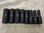 Matco Sbdp126v 3/8" 8 Pc Sae 6 Point Deep Impact Socket Set - 5/16" 3/4". Fixed Price $79.99.