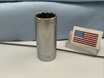 Craftsman V-47533, 1-1/8in. 1/2" Drive Deep 12pt Socket, Engraved Usa - Gray. Fixed Price $6.00.