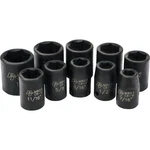 Performance Tool 10 Piece 1/2" Sae Imp Socket Set Shallow M592db. Fixed Price $42.02.