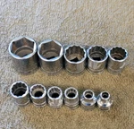 11 Snap-on F301 241 181 Socket Set 3/8" Drive Sae 15/16 7/8 3/4 5/8 1/2 5/16 1/4. Fixed Price $114.71.