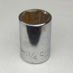 Craftsman Size 3/4" Sae 1/2" Drive 6 Point Socket 44059 G Series Usa. Fixed Price $5.99.