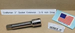 3/8" Drive Craftsman 3" Extension Bar 44265 Series -h- New Old Stock Usa. Fixed Price $8.52.