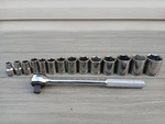 Proto Professional Sae 1/2" Socket Set - 14 Pc 3/8" Thru 1-1/4" *missing 13/16. Fixed Price $124.99.