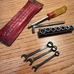 Vintage Sears Dunlap Hex Drive Sae Socket Set 46252 Made In Usa + 3 Wrenches. Fixed Price $22.50.