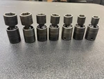 Snap On 3/8" Drive Impact Swivel Flex Ipfm Socket Set Of 7: Sz 10, 12-15, 17-18. Fixed Price $199.95.