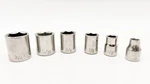 Craftsman 6-piece, 3/8" Drive, 6 Point, Sae Shallow Socket Set, G & G1 Series. Fixed Price $18.00.