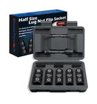 7pc Half Size Lug Nut Socket Set 1/2 Drive Thin Wall Impact Flip S... Fas. Fixed Price $52.99.