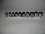 New Open Box Craftsman 10 Piece 6 Point 3/8 In. Drive Metric Socket Set 10-19mm. Fixed Price $23.88.